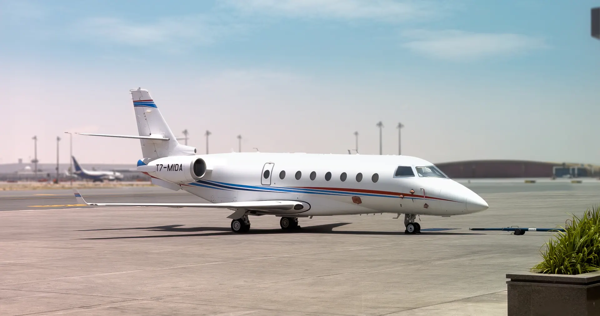Gulfstream G200 (T7-MIDA) on the tarmac